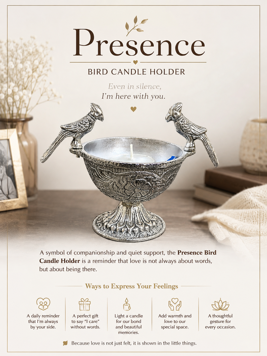 "The Presence" Even in silence, I’m here with you.